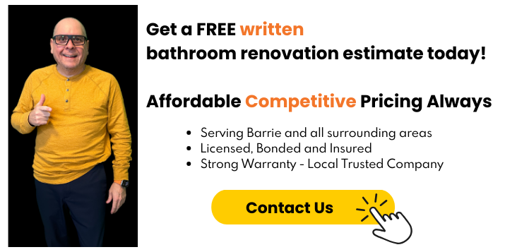 Free Written Estimate from Barrie Bathroom Renovations